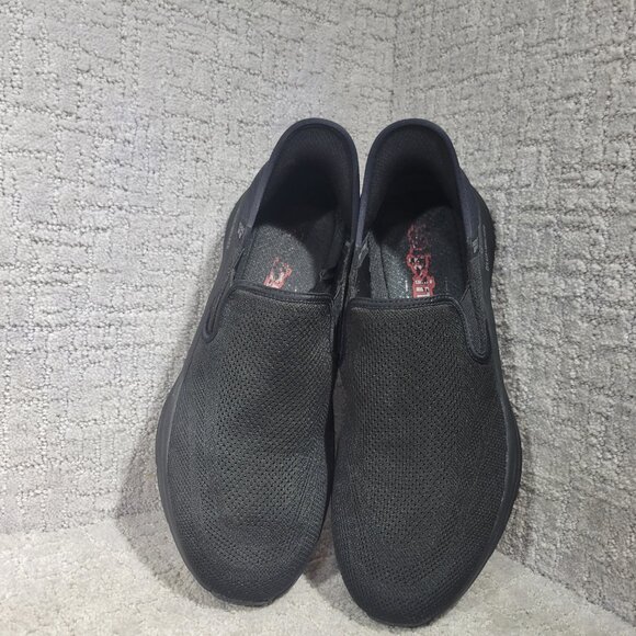 Skechers D'Lux Walker Relaxed Fit Orford Men's Size 11.5 Black Slip-in Sneakers - Picture 7 of 11